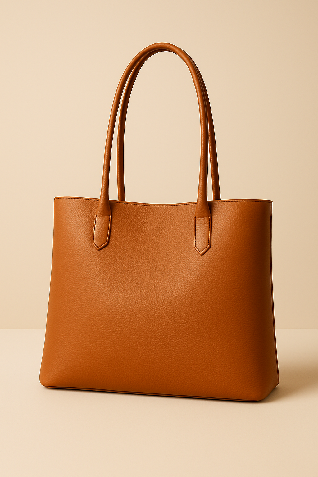 Classic Leather Tote Shoulder Bag