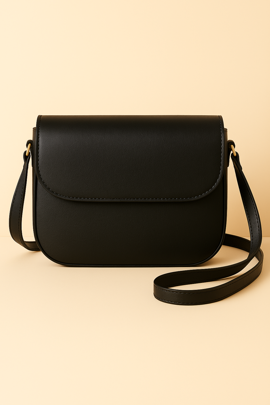 Women's Crossbody Leather Bag - Hands-Free Style