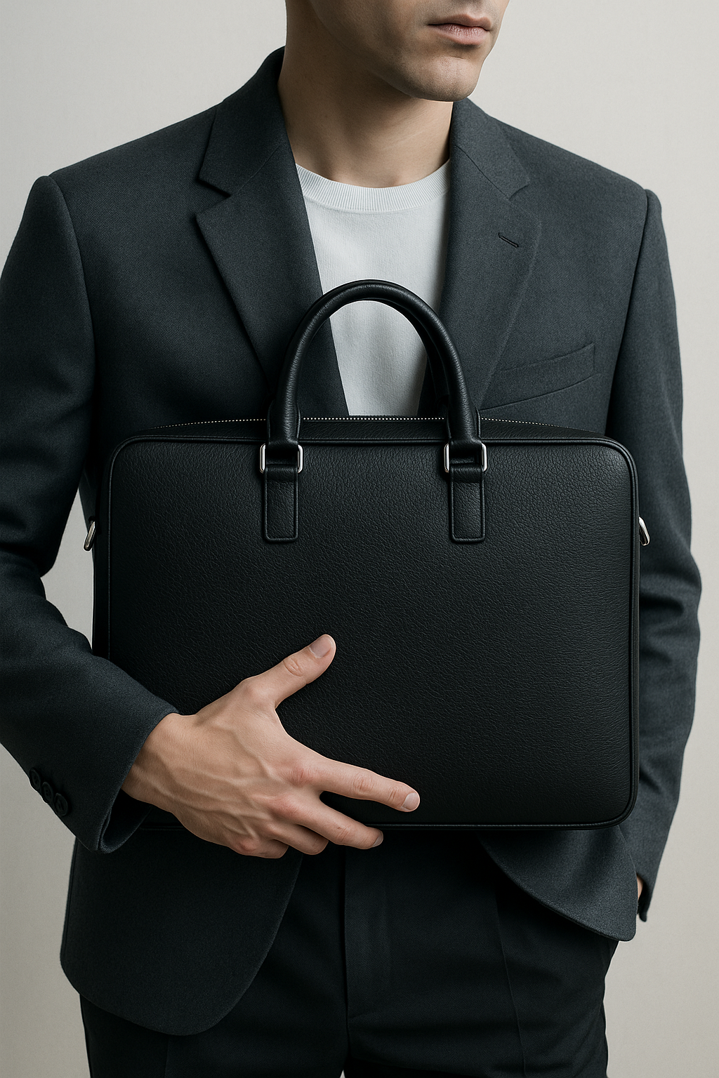 Professional Leather Laptop Bag - Smart Design Meets Utility