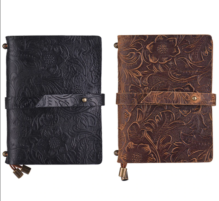 Sofelo Vintage Embossed Pattern Travel Journal Notebook