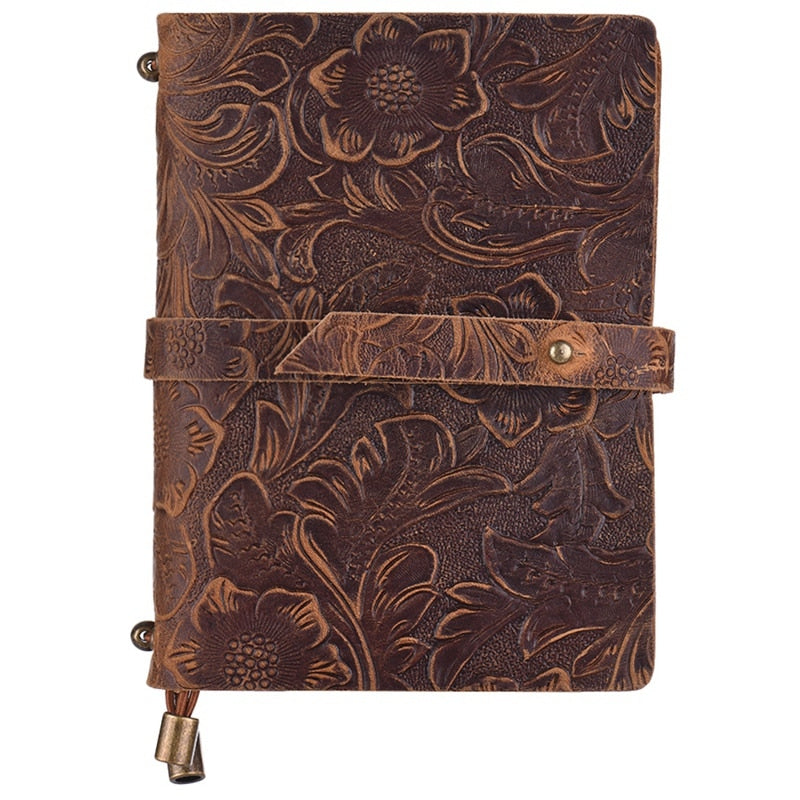 Sofelo Vintage Embossed Pattern Travel Journal Notebook