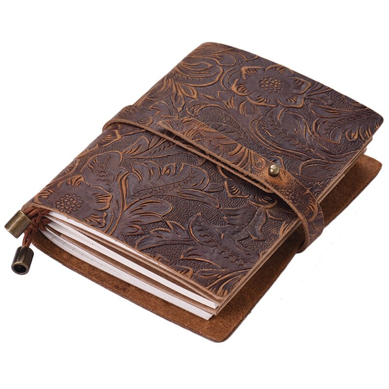 Sofelo Vintage Embossed Pattern Travel Journal Notebook