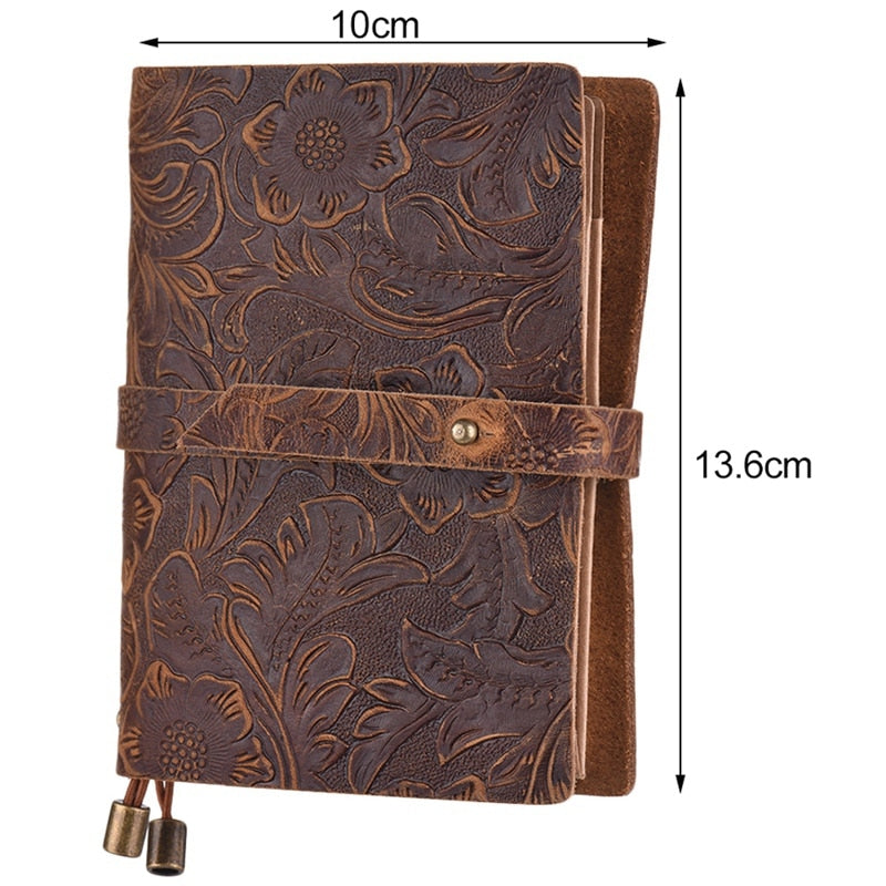 Sofelo Vintage Embossed Pattern Travel Journal Notebook