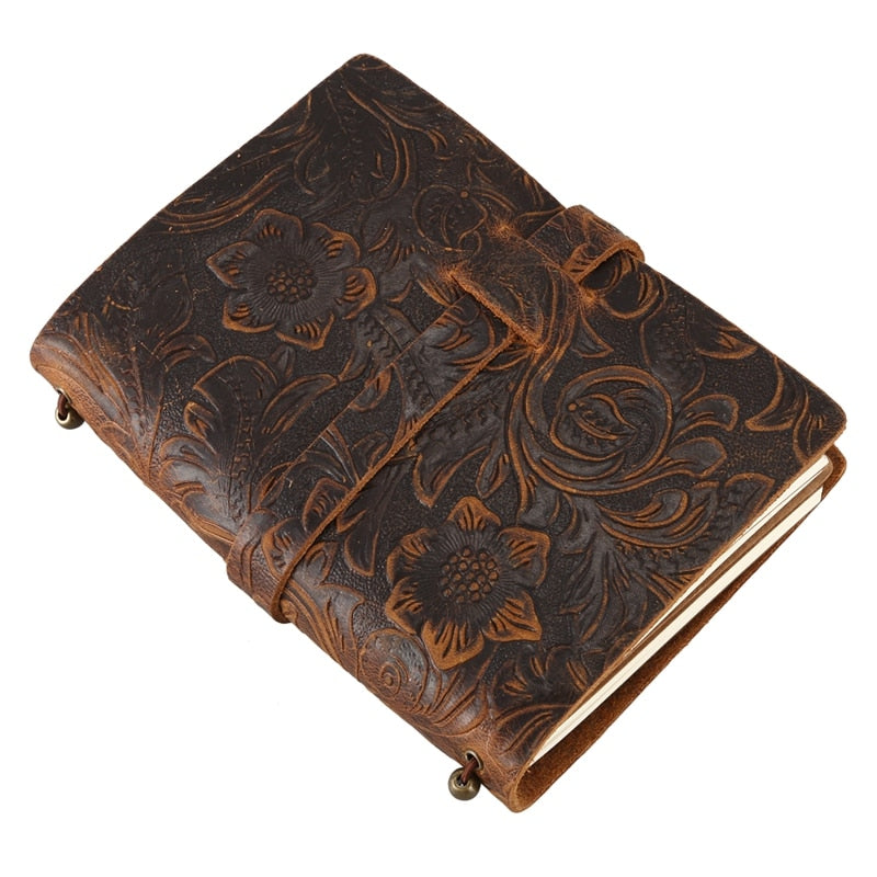 Sofelo Vintage Embossed Pattern Travel Journal Notebook
