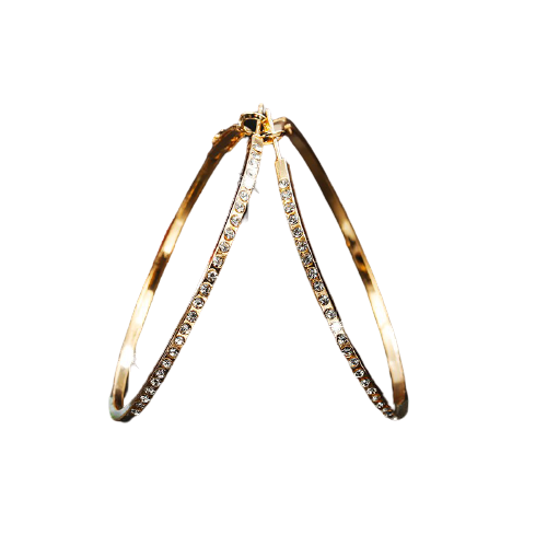 Sofelo Hoop Earrings With Rhinestone