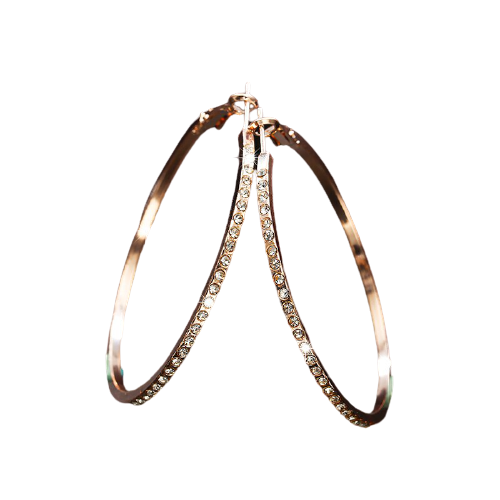 Sofelo Hoop Earrings With Rhinestone