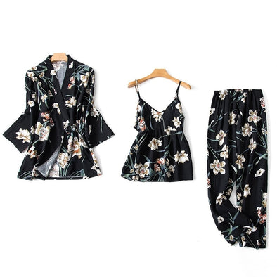 Sofelo Satin Floral Print Pajamas